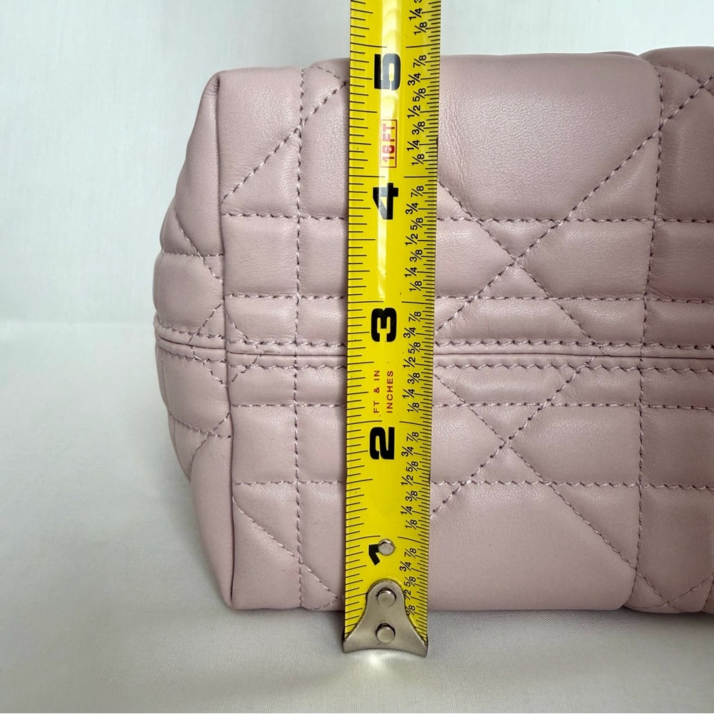 Dior Powder Pink Vertical Toujours Macrocannage Mini Tote Bag Designer - Picture 12 of 13